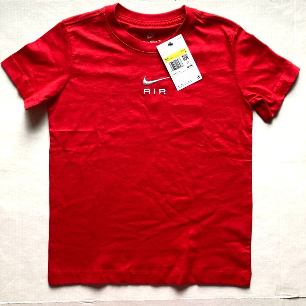Nike Air Graphic T-Shirt - Red 2 Sided/Double Sided Size: Small NWT BOYS